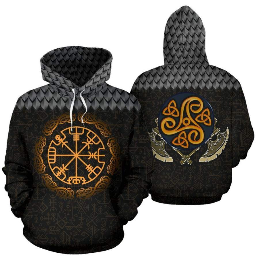 Viking Clothing Vegvisir Hoodie RLT12 - Wonder Print Shop