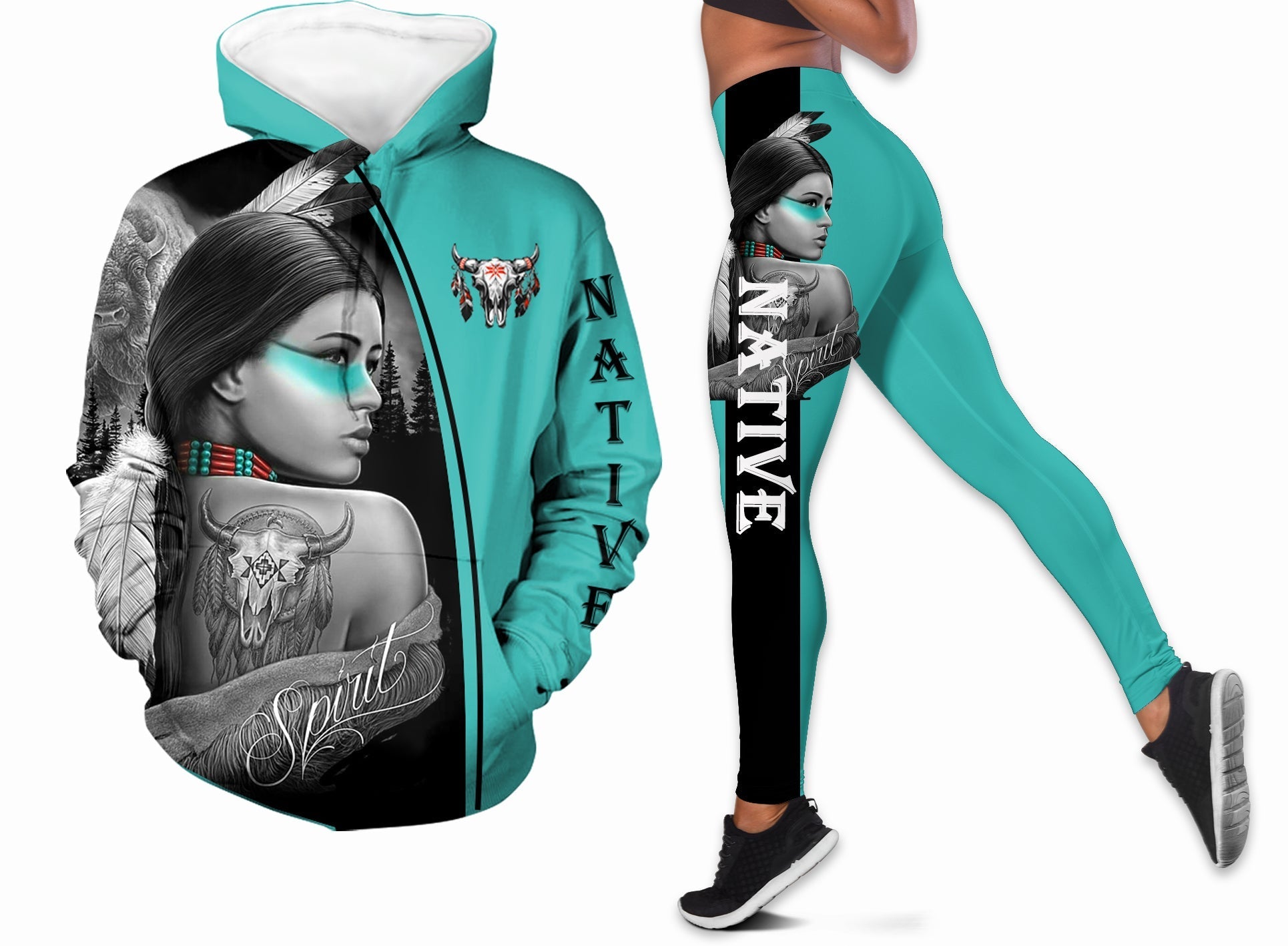 native-american-girl-hoodie-leggings-set