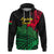 Custom Vanuatu Espiritu Santo Zip Hoodie Kava With Hibiscus LT12 - Wonder Print Shop