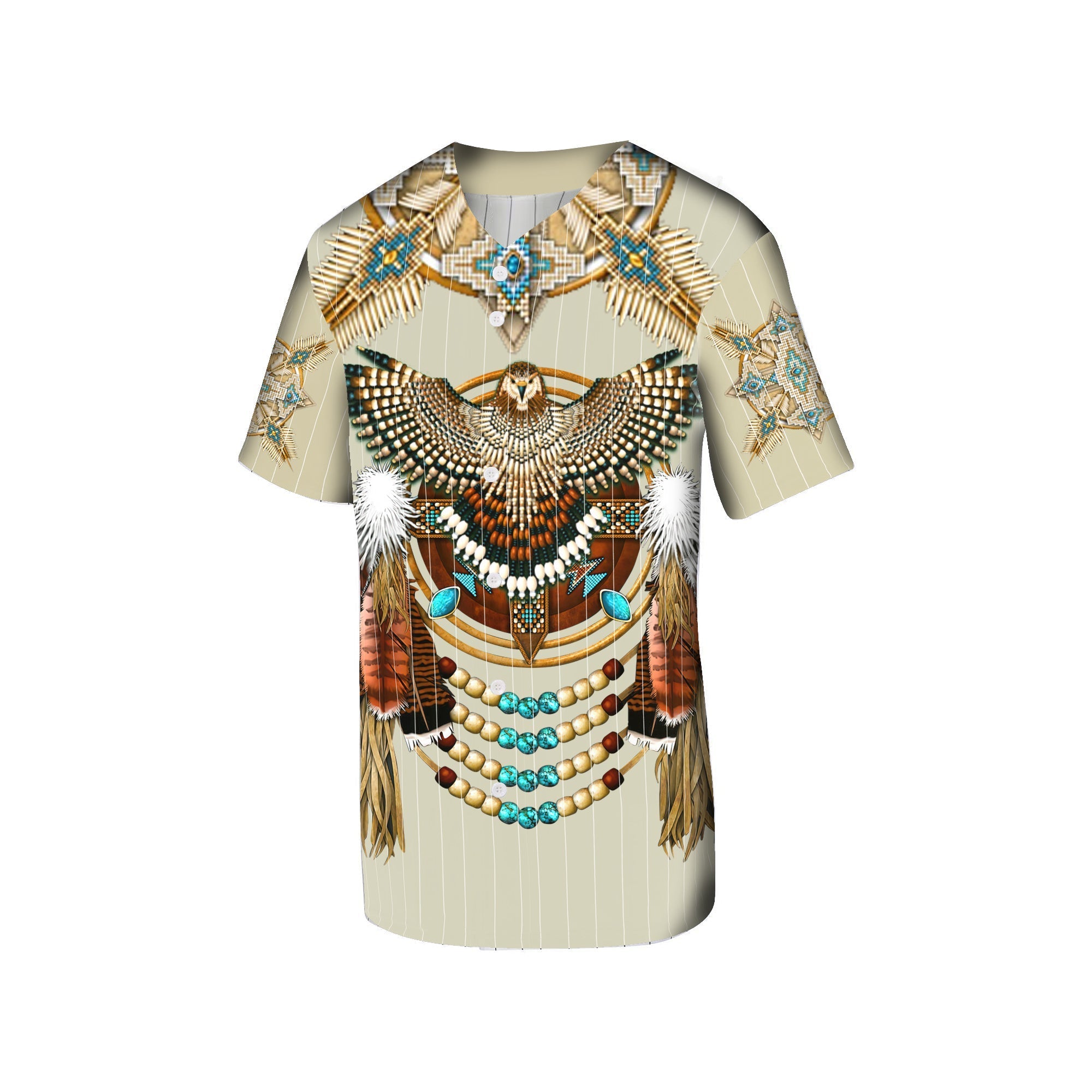 Mandala Thunderbird Native American Baseball Jersey LT10 - Wonder Print Shop