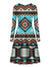 native-american-line-shapes-ethnic-pattern-long-sleeve-dress