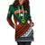 Custom Personalised Vanuatu Penama Province Tribal Pattern Hoodie Dress LT12 - Wonder Print Shop