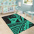 Hawaii Shaka Polynesian Tribal Turquoise Area Rug LT12 - Wonder Print Shop