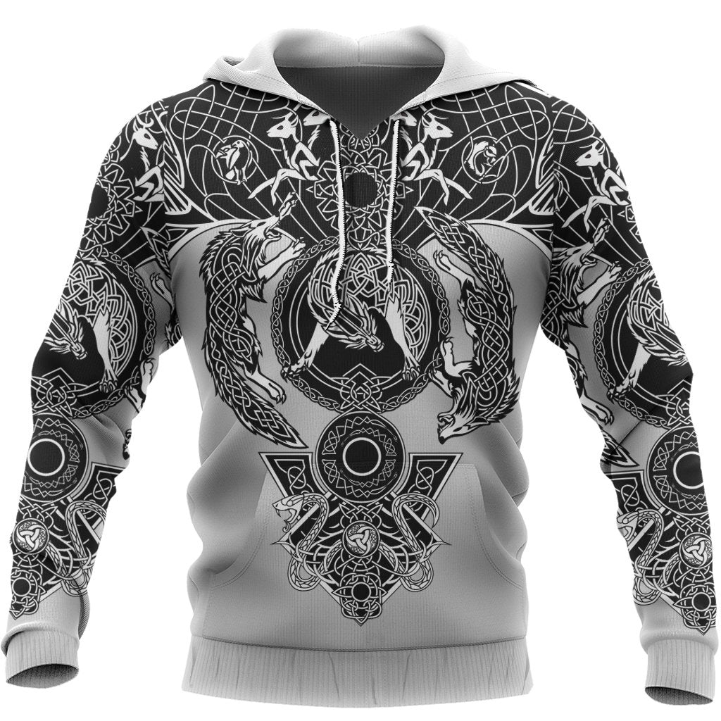 Viking Tattoo All - Over Print Hoodie RLT12 - Wonder Print Shop