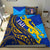 Fiji Bedding Set - Flag's Color With Gold Polynesian Pattern LT20 - Wonder Print Shop