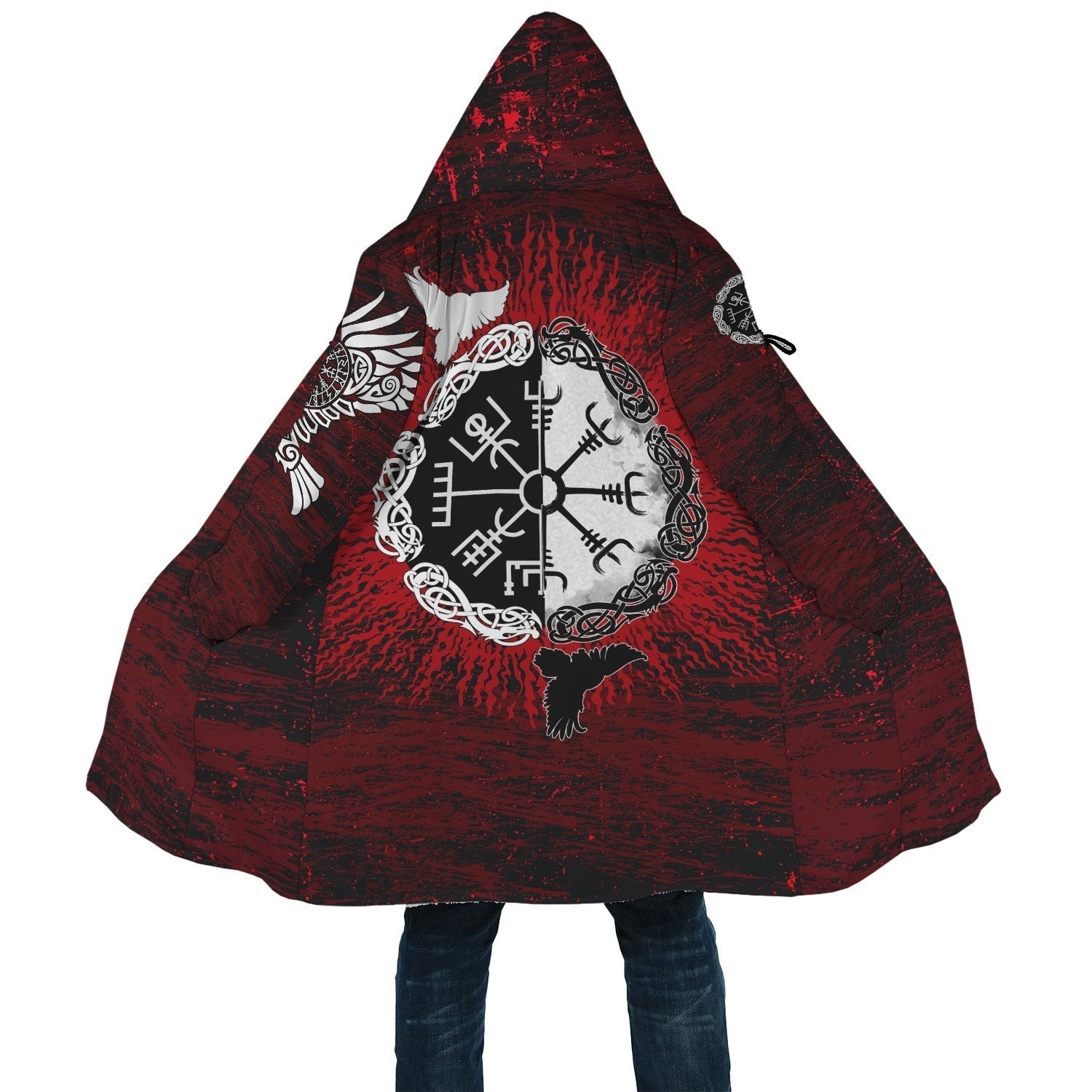 viking-cloak-raven-of-odin-and-symbol-viking-on-blood-background