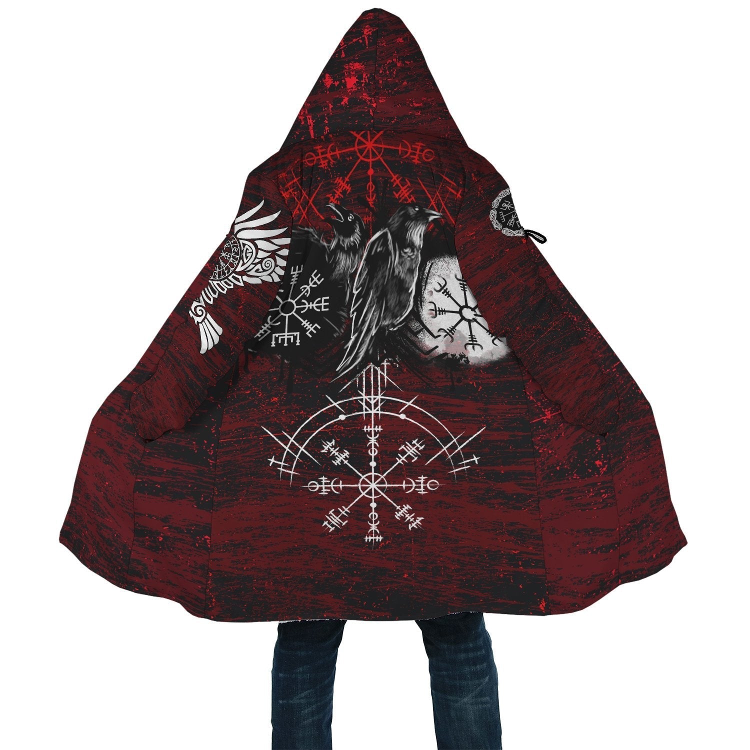 viking-cloak-raven-of-odin-and-symbol-viking-on-blood-background