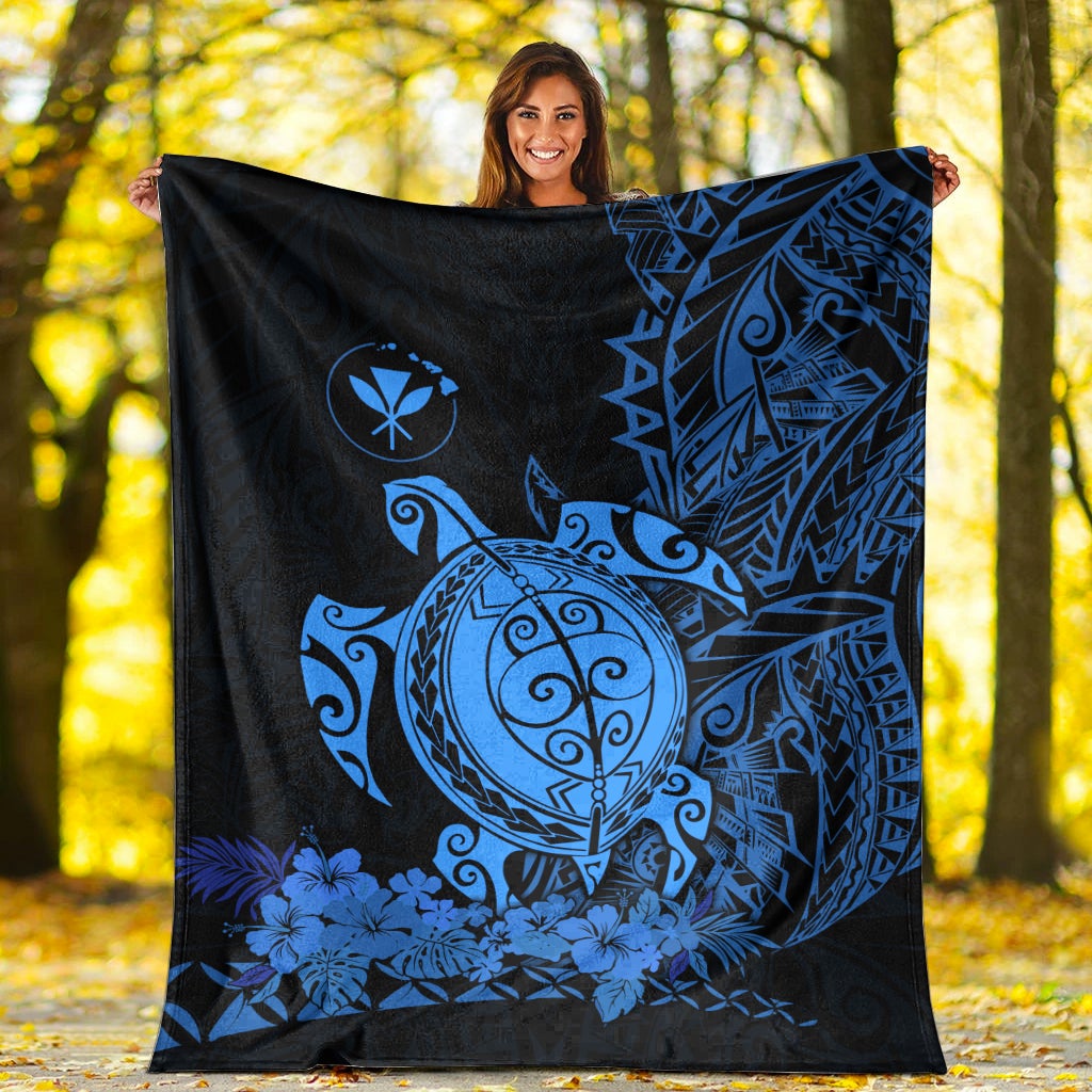 hawaii-polynesian-premium-blanket-blue-sea-turtles-hawaiian