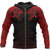 Viking Hoodie The Raven Of Odin Tattoo Special Red (Zip) RLT12 - Wonder Print Shop