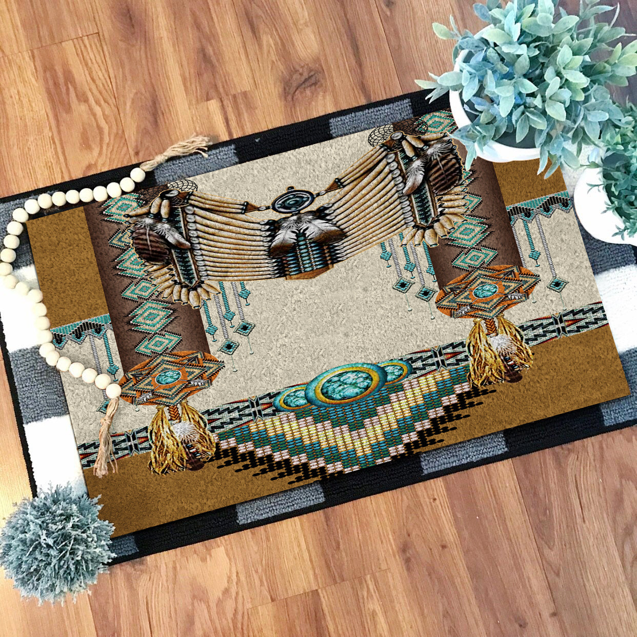 brown-pattern-breastplate-native-american-doormat