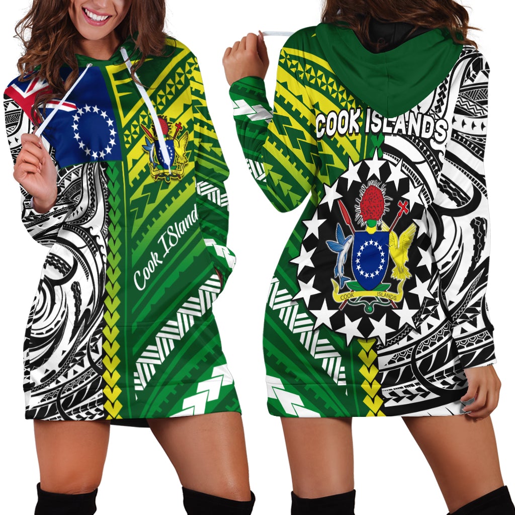 Cook Islands Unique Hoodie Dress Polynesia Pattern LT13 - Wonder Print Shop