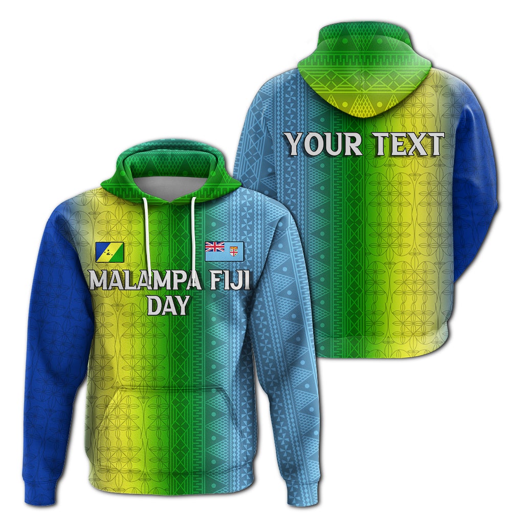 Custom Vanuatu Malampa Fiji Day Hoodie Flag Version LT12 - Wonder Print Shop