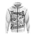 Belize Taucan Style Zip up Hoodie Ver2 White LT20 - Wonder Print Shop