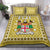 Fiji Bedding Set Pattern - Fijian Tapa Pattern Yellow LT13 - Wonder Print Shop