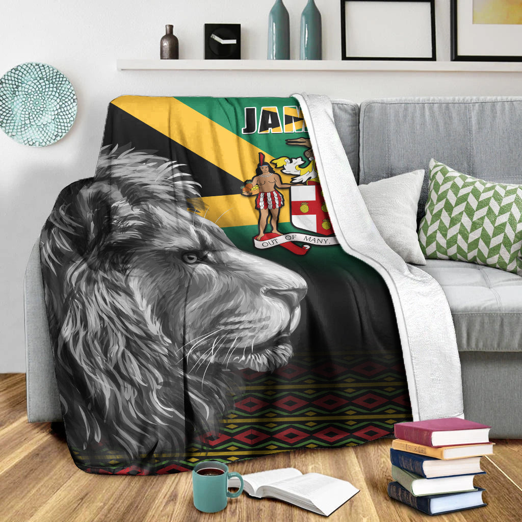 jamaica-lion-premium-blanket-jamaican-pattern-version-black