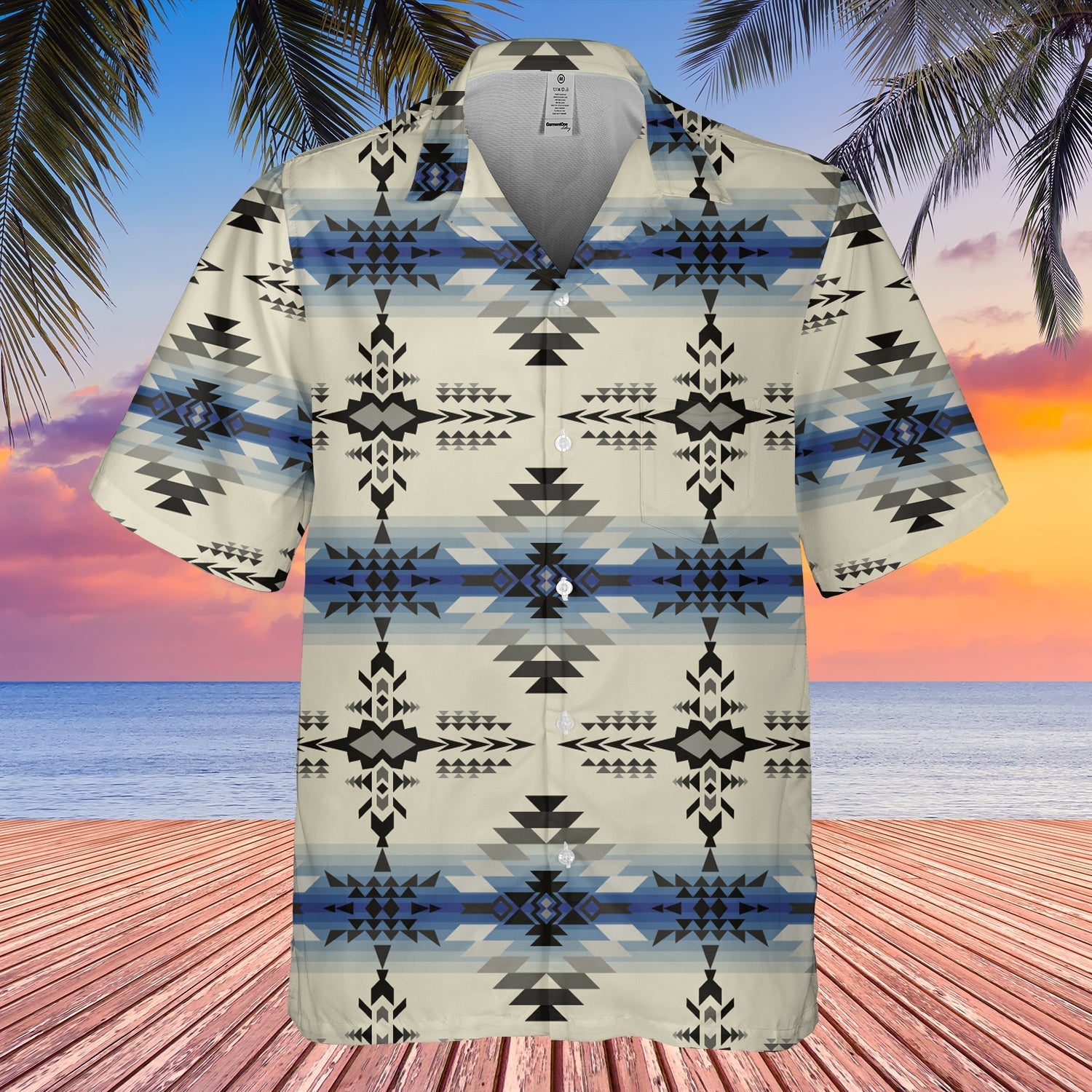 Native American Seamless Geometric Pattern Hawaiian Shirt 3D LT10 - Wonder Print Shop