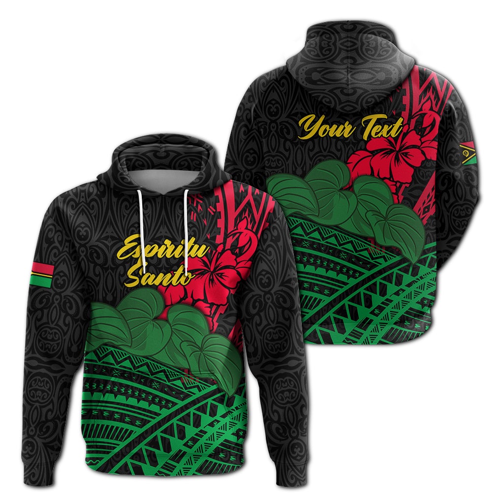 Custom Vanuatu Espiritu Santo Hoodie Kava With Hibiscus LT12 - Wonder Print Shop