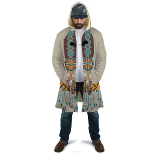 Turquoise Blue Pattern Breastplate Native American Cloak LT10 - Unisex / S / Colorful