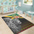 Jamaica Lion Area Rug Jamaican Pattern Version Black LT13 - Wonder Print Shop