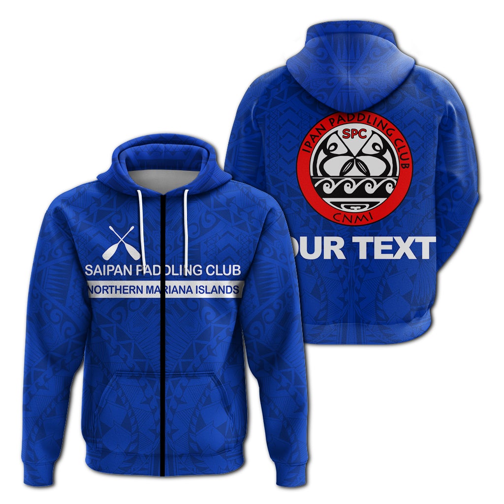 Custom Saipan Paddling Club Spc Northern Mariana Islands Zip Up Hoodie LT12 - Wonder Print Shop