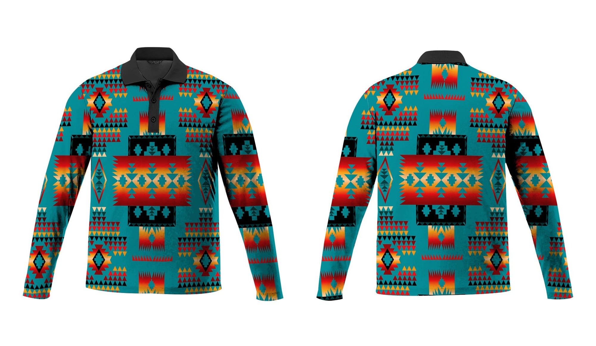 blue-native-tribes-pattern-native-american-polo-long-sleeve