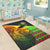 Jamaica Lion Area Rug Jamaican Pattern Version Reggae Colors LT13 - Wonder Print Shop