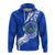 Custom Pohnpei Hoodie Micronesia Pride Blue LT12 - Wonder Print Shop