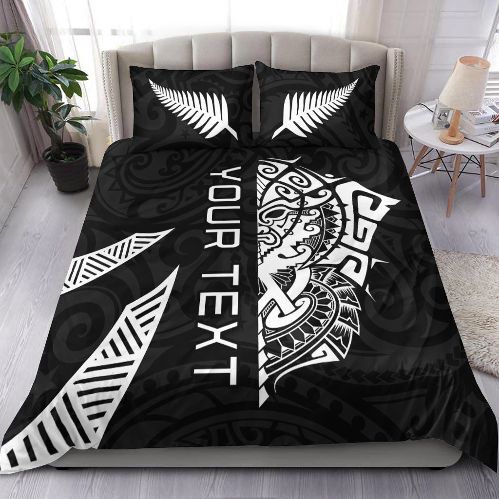 Custom Personalised New Zealand Rugby Bedding Set Haka All Black mix Ta Moko LT13 - Wonder Print Shop