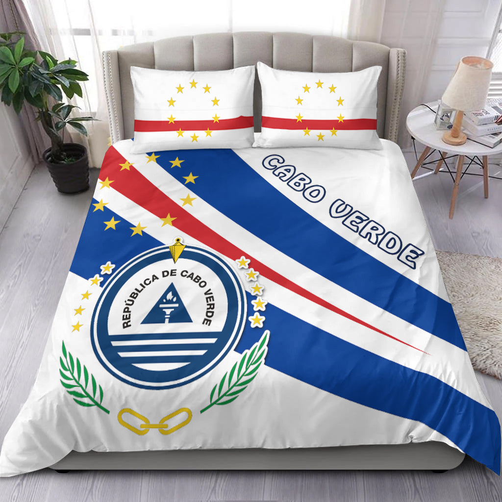 Cape Verde Bedding Set Flag Version White LT13 - Wonder Print Shop