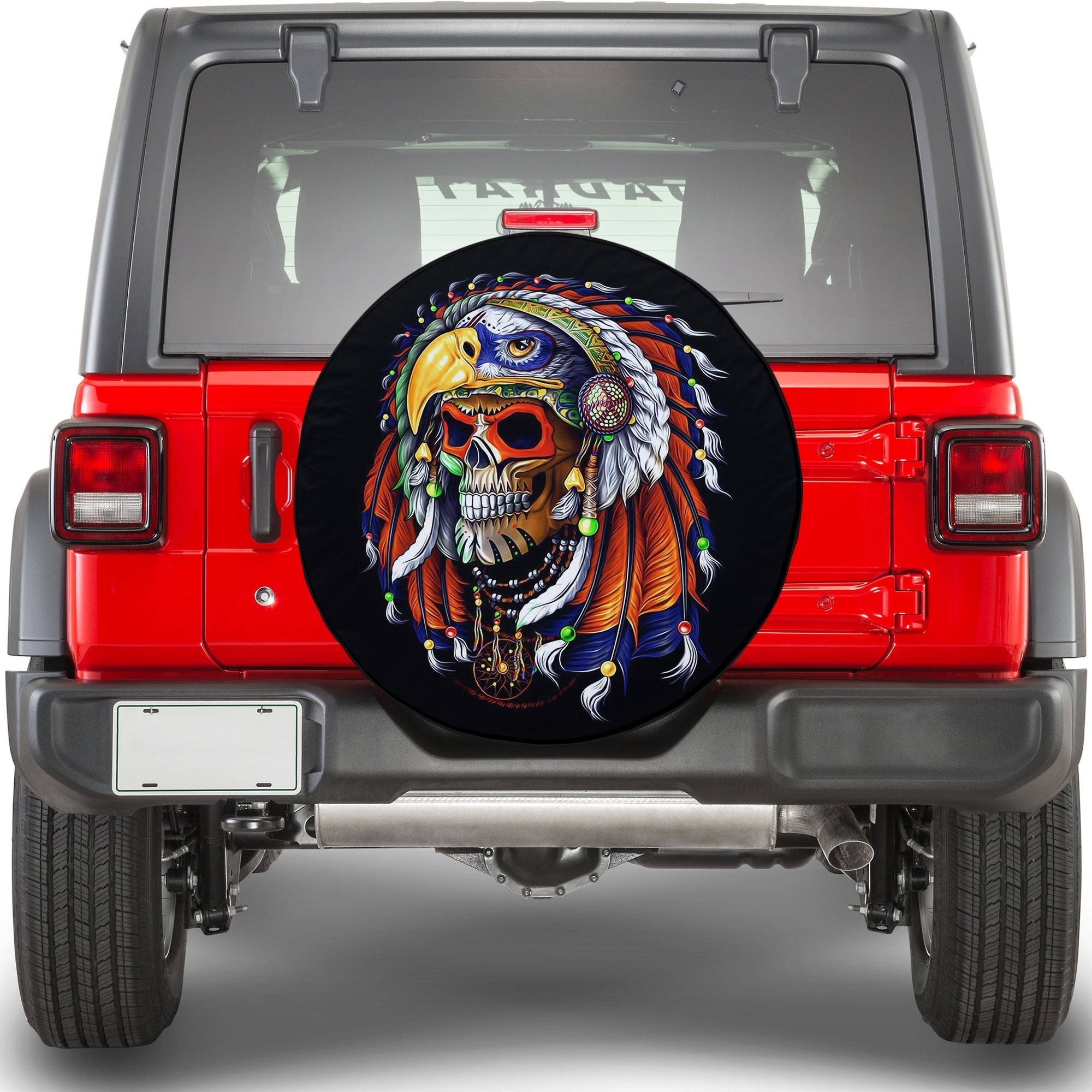 Mexico Spare Tire Cover - Skull Eagle Special Ver.02 LT13 - Wonder Print Shop