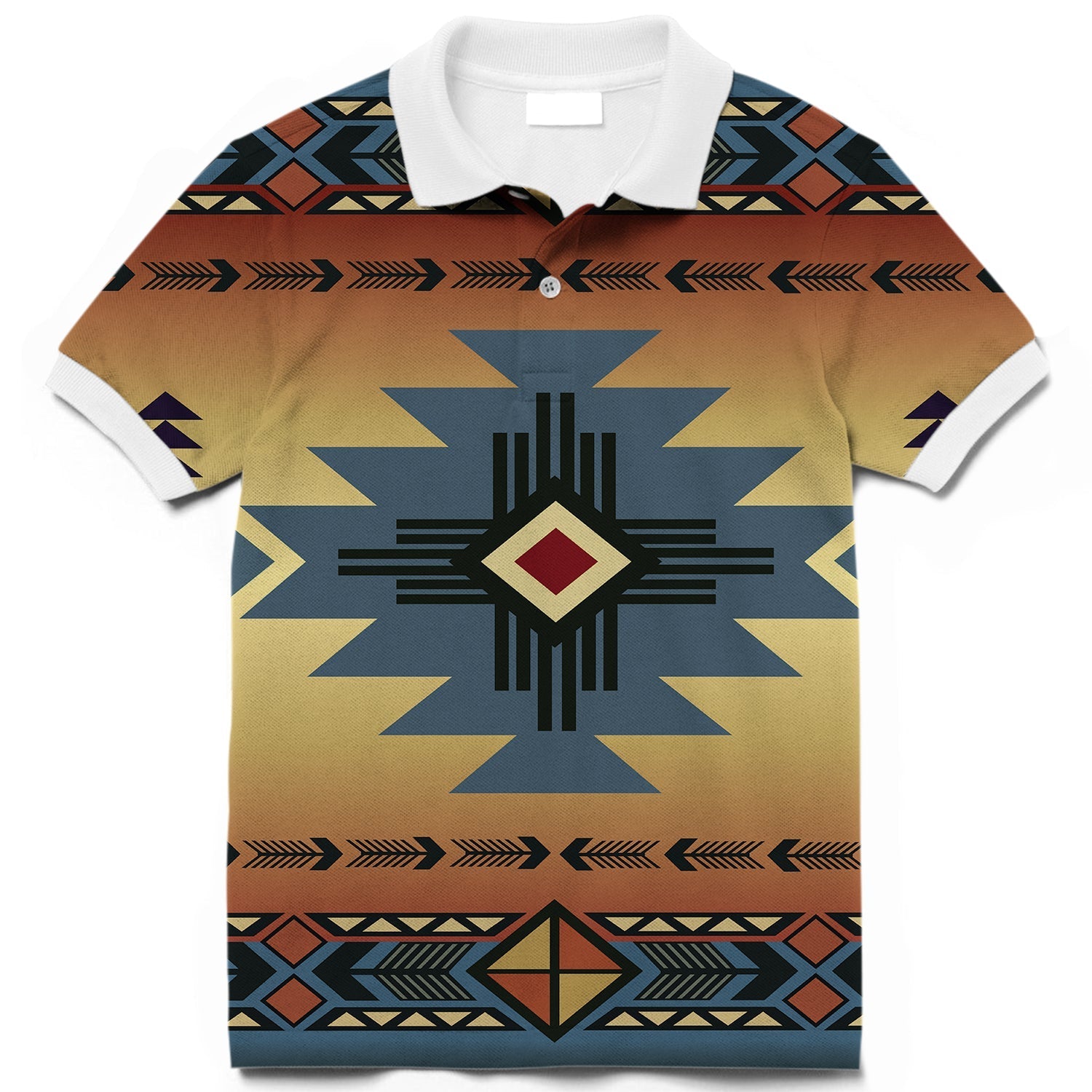 southwest-blue-symbol-native-american-polo-t-shirt-3d