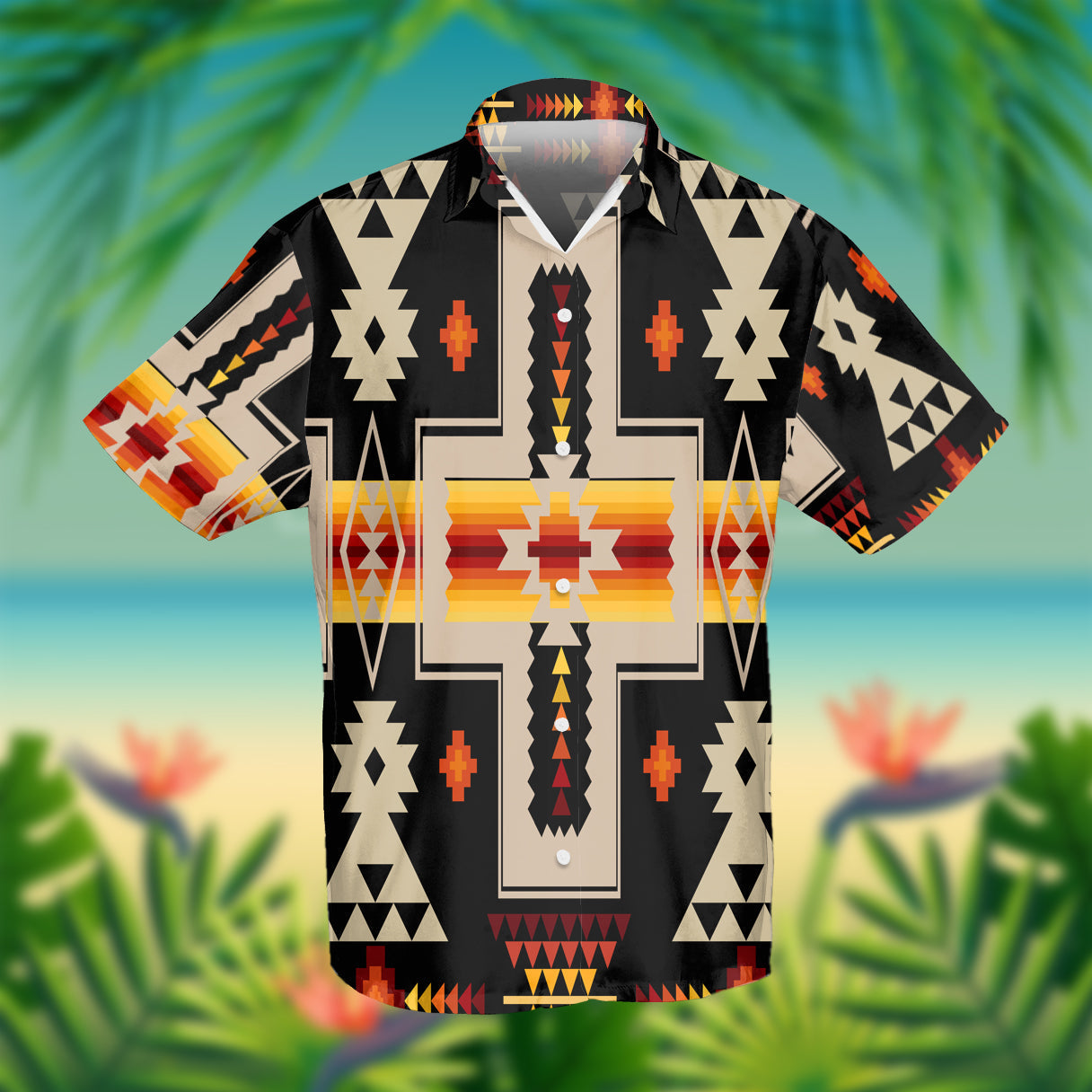 Native American Black Tribe Design Hawaiian Shirt 3D LT10 - Wonder Print Shop