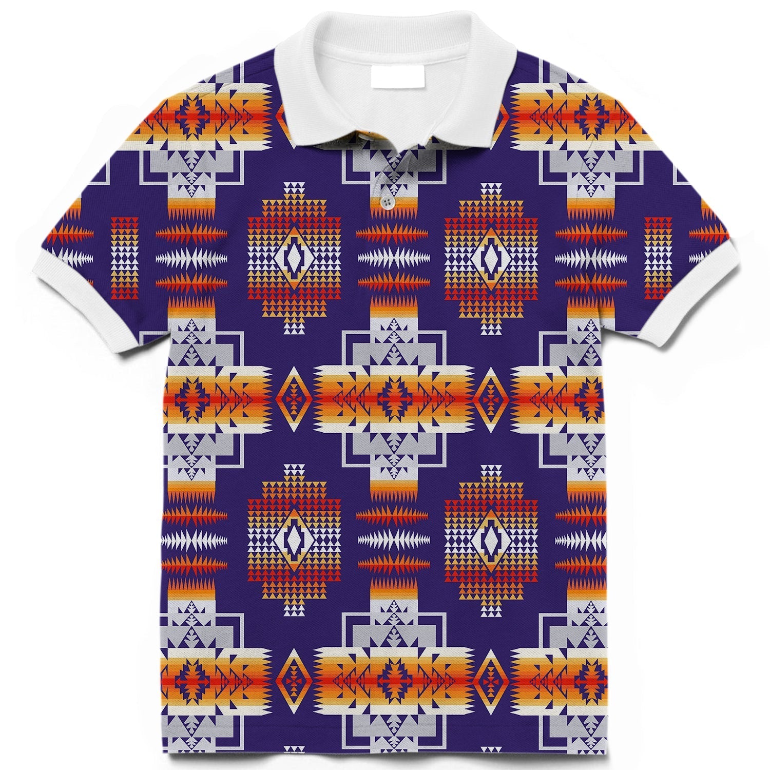 purple-pattern-native-american-polo-t-shirt-3d