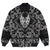 Viking Bomber Jacket Abstract Horned Dragon with Bandana Paisley Style RLT12 - Wonder Print Shop