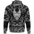 Viking Hoodie Abstract Horned Dragon with Bandana Paisley Style RLT12 - Wonder Print Shop