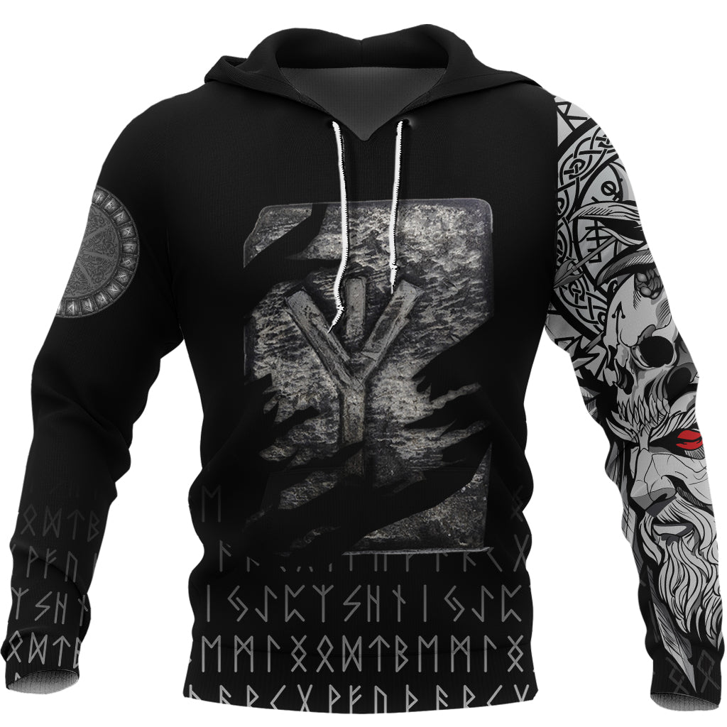 Viking Hoodie Algiz Norse Runes RLT12 - Wonder Print Shop