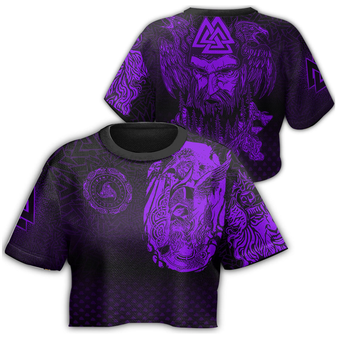 viking-clothing-viking-odin-raven-tattoo-style-purple-version-croptop-t-shirt