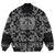 Viking Bomber Jacket Ancient Scandinavian God Odin with Bandana Paisley Style RLT12 - Wonder Print Shop