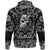 Viking Hoodie Ancient Warrior Skull with Bandana Paisley Style RLT12 - Wonder Print Shop