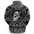 Viking Hoodie Ancient Warrior Skull with Bandana Paisley Style RLT12 - Wonder Print Shop