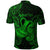 Aquarius Zodiac Polynesian Polo Shirt Unique Style Green LT8 - Wonder Print Shop