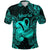 Aquarius Zodiac Polynesian Polo Shirt Unique Style Turquoise LT8 - Wonder Print Shop