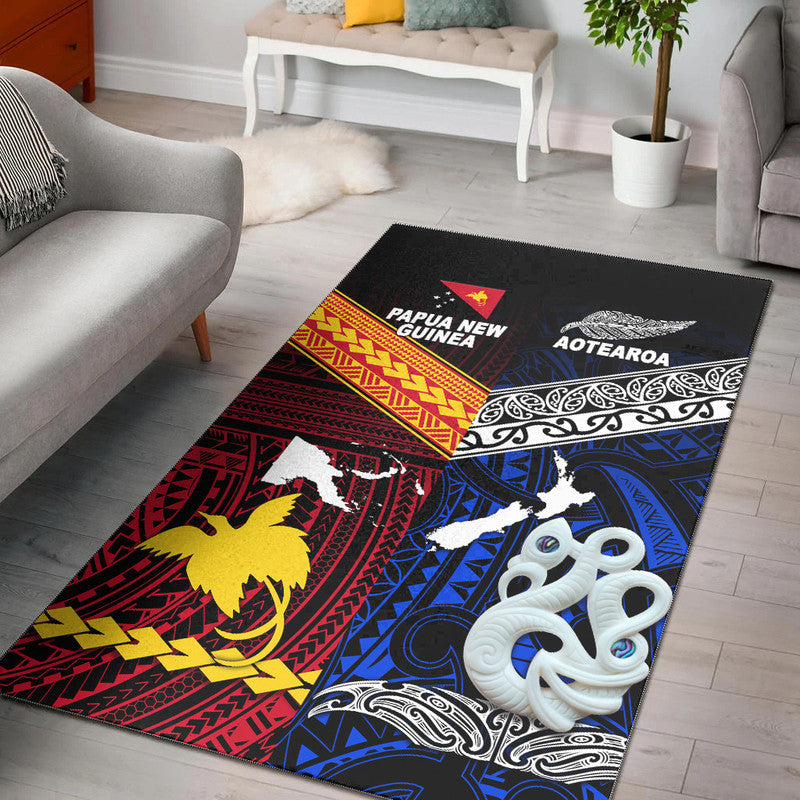 New Zealand and Papua New Guinea Area Rug Together Blue LT8 - Wonder Print Shop