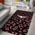 New Zealand Area Rug Maori Graphic Tee patterns Red LT6 - Wonder Print Shop