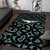 New Zealand Area Rug Maori Graphic Tee patterns Green LT6 - Wonder Print Shop