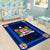 Fiji Area Rug Black And Blue Style No.1 LT6 - Wonder Print Shop