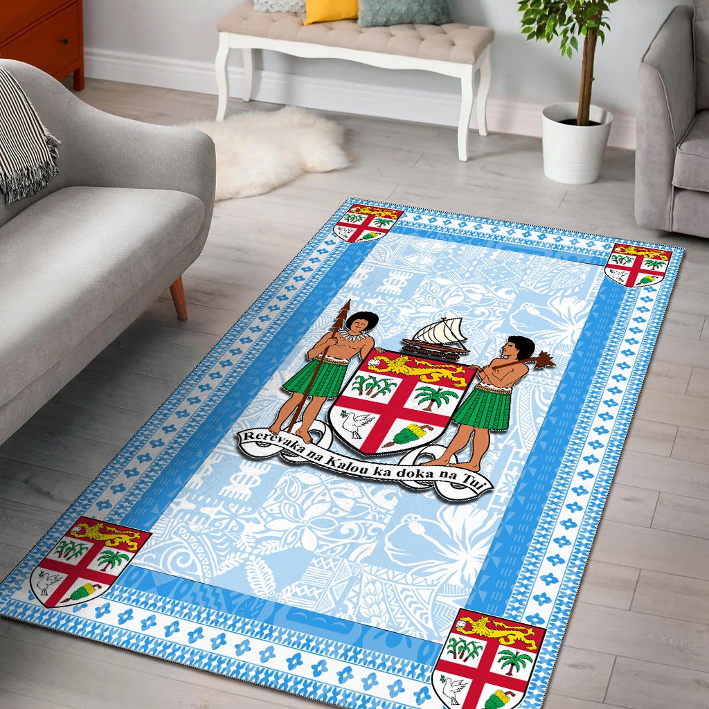 Fiji Area Rug Blue Style No.1 LT6 - Wonder Print Shop