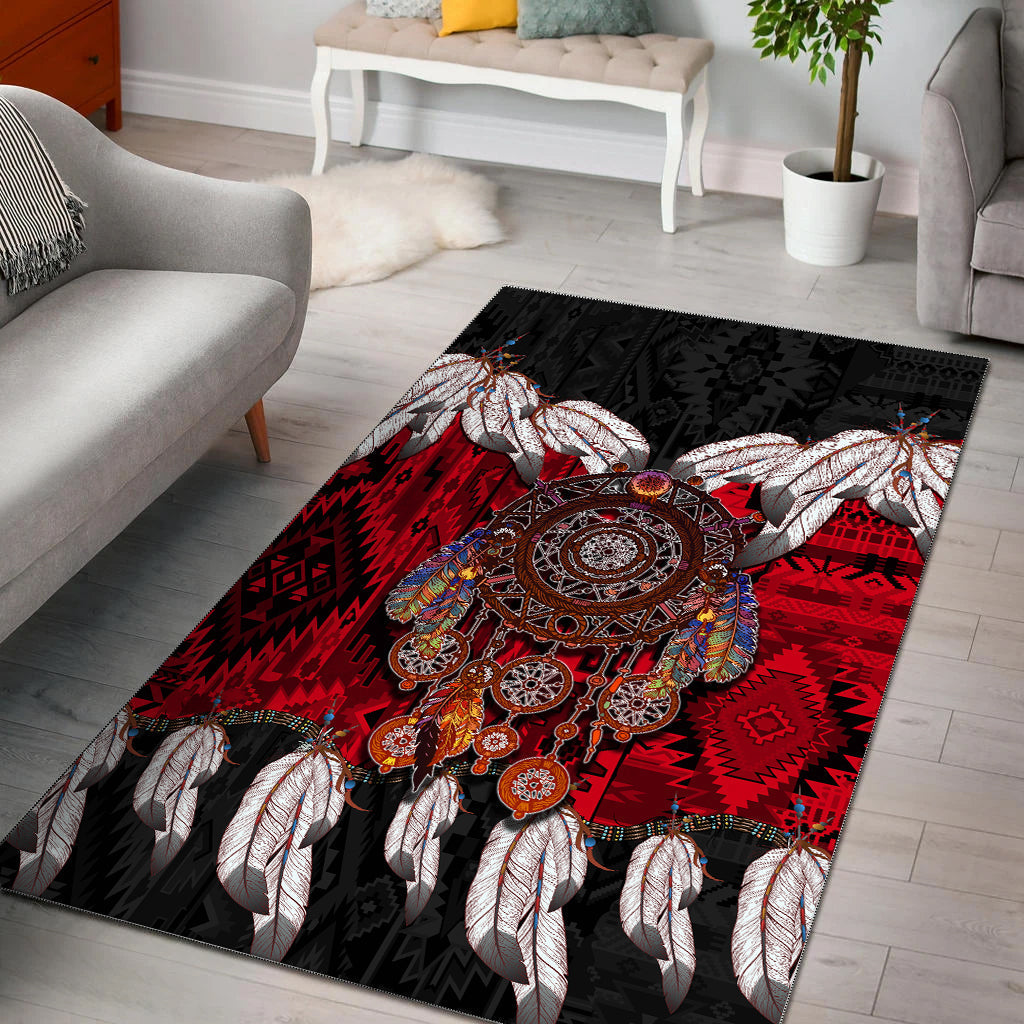 Native American Area Rug Native Dreamcatcher LT6 - Wonder Print Shop