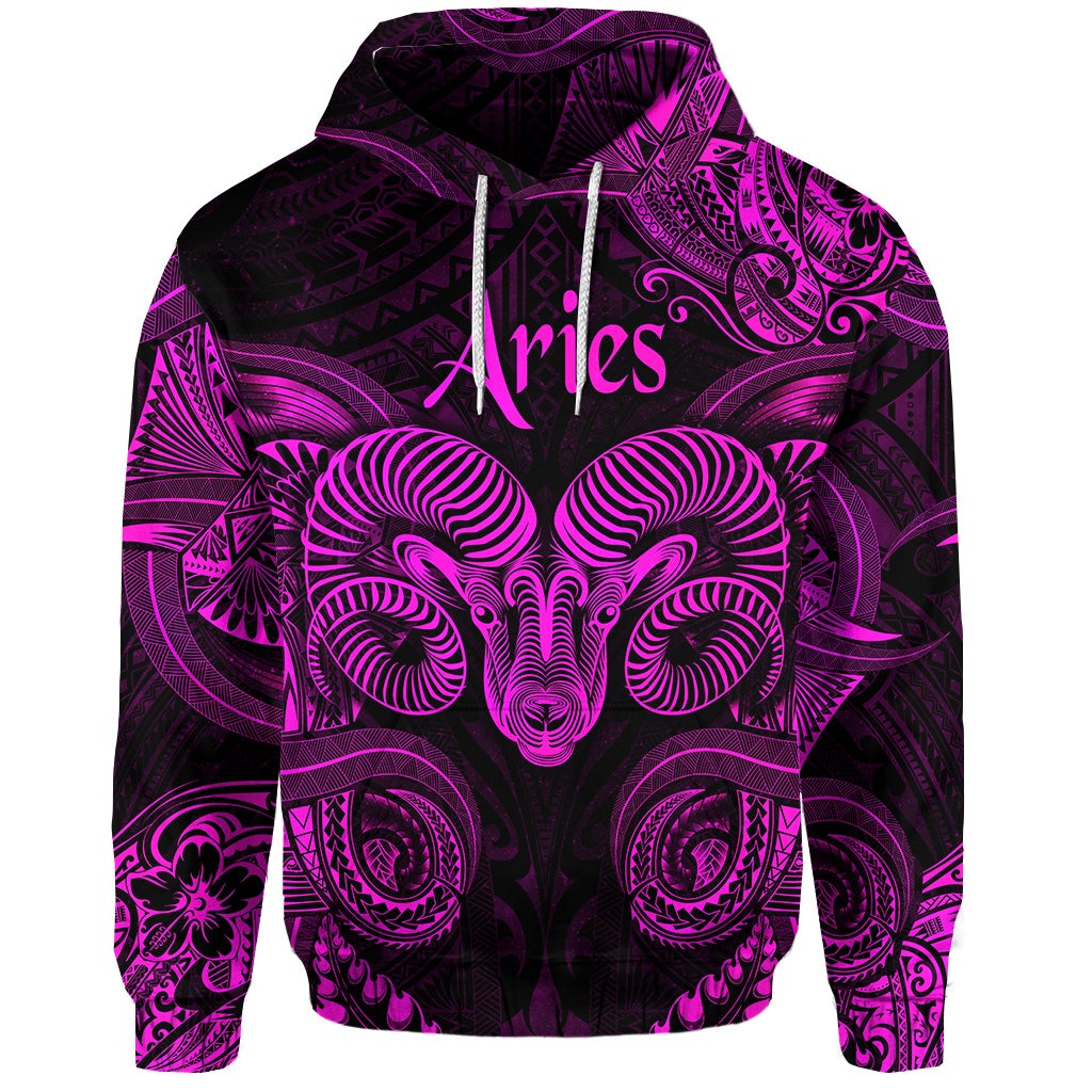 custom-personalised-aries-zodiac-polynesian-hoodie-unique-style-pink