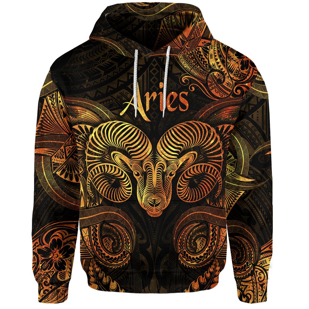 custom-personalised-aries-zodiac-polynesian-hoodie-unique-style-gold